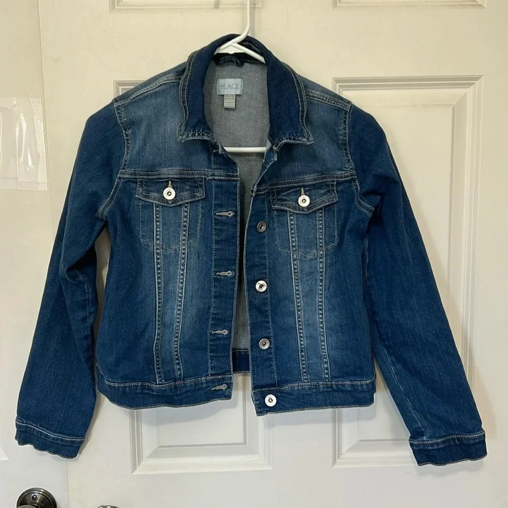 Children’s place Jean jacket size 14 blue denim